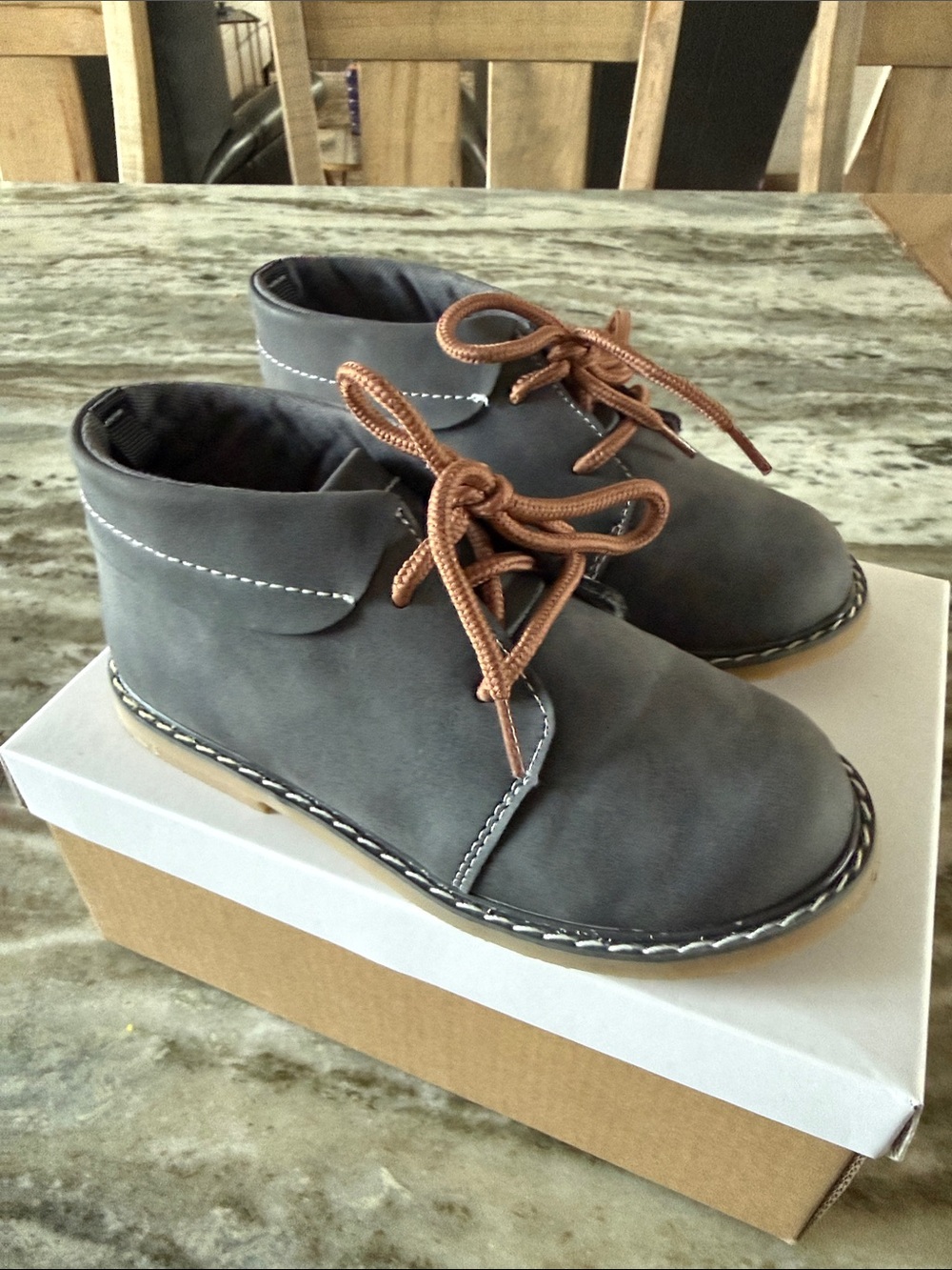 Baby Deer gray dress high tops